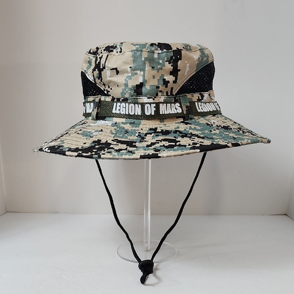 Legion of Mars Digital Camo Bucket Hat Chin Strap Outdoor Hat 22.5